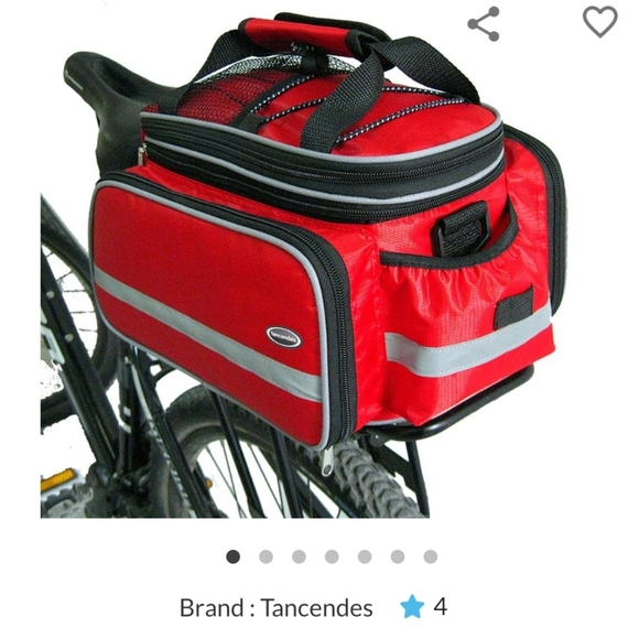 Tancendes Other - Tancendes Red Nylon Rear Bike Bag
